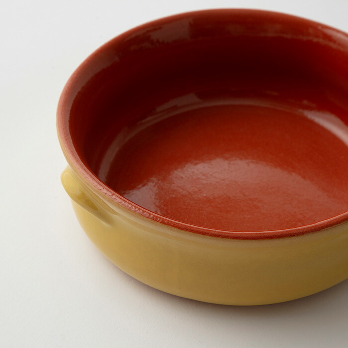 デ・シルバ　ラウンドキャセロール　17cm　イエロー　/　DE・SILVA