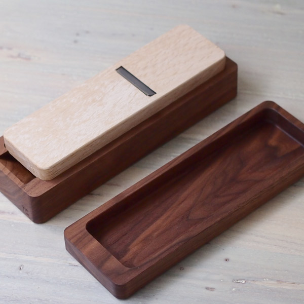 台屋の鰹節削り器　別注青紙×ウォルナット
