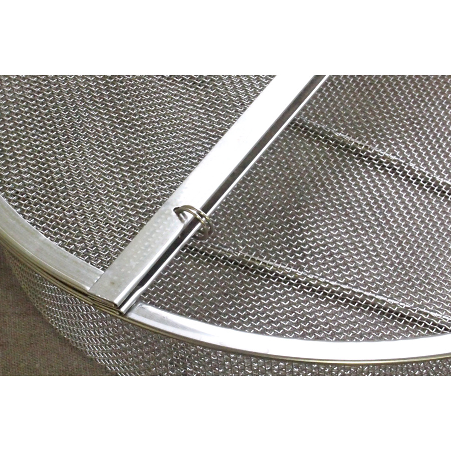 【日本製】　ぎんなん煎り　木柄　丸型