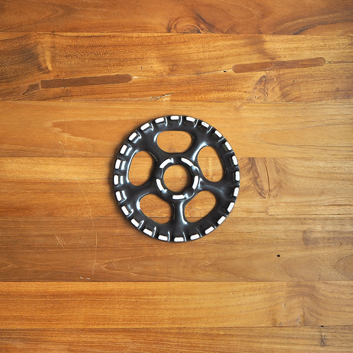 ちいさな五徳　ガスコンロ用　黒