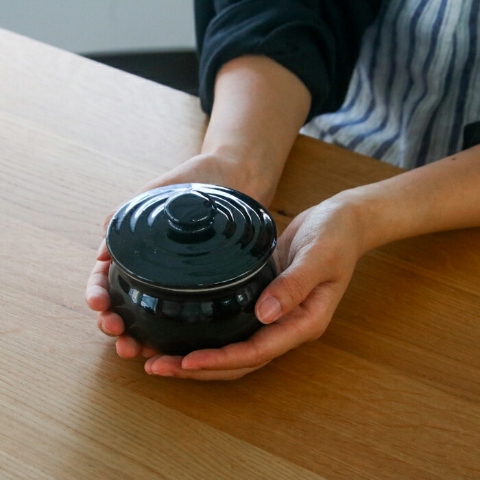 えんける道具店　加藤さんのつくる甕（かめ）　1合　黒