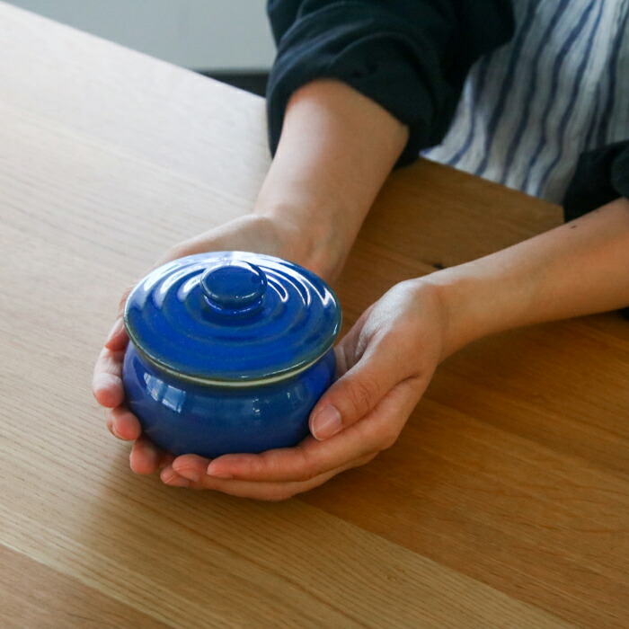 えんける道具店　加藤さんのつくる甕（かめ）　1合　青