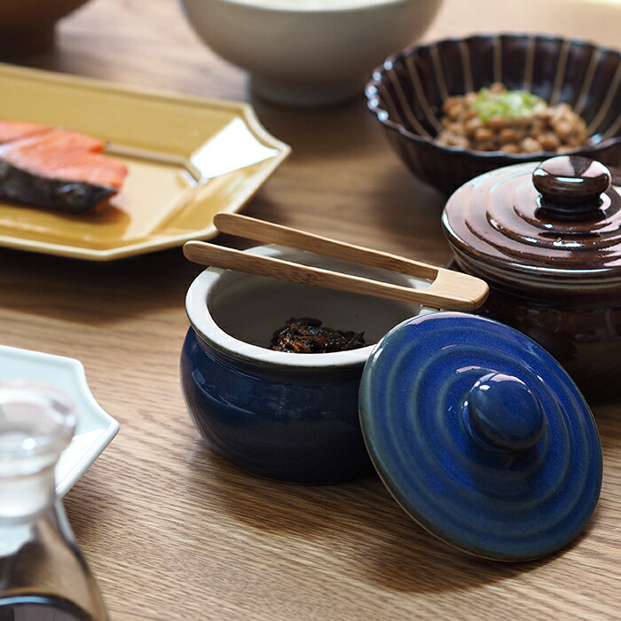 えんける道具店　加藤さんのつくる甕（かめ）　1合　青