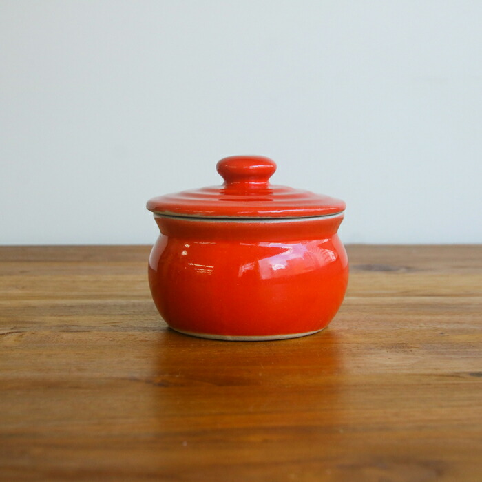 えんける道具店　加藤さんのつくる甕（かめ）　1合　赤