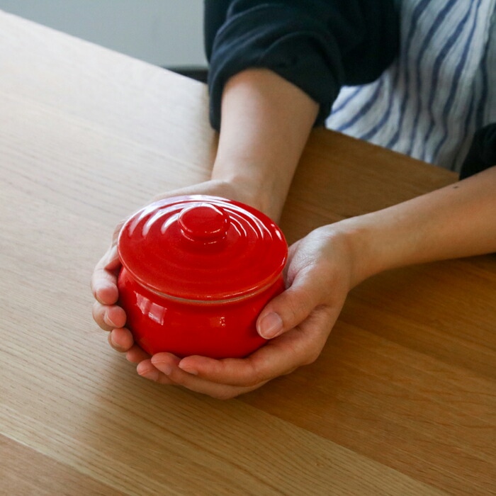 えんける道具店　加藤さんのつくる甕（かめ）　1合　赤