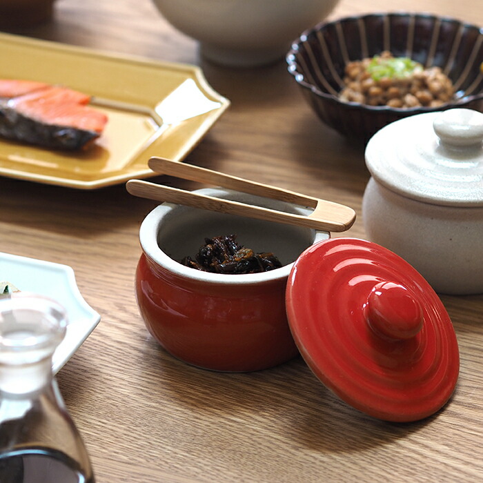 えんける道具店　加藤さんのつくる甕（かめ）　1合　赤