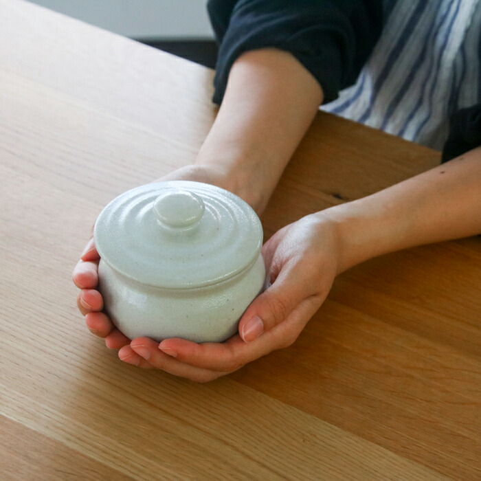 えんける道具店　加藤さんのつくる甕（かめ）　1合　白