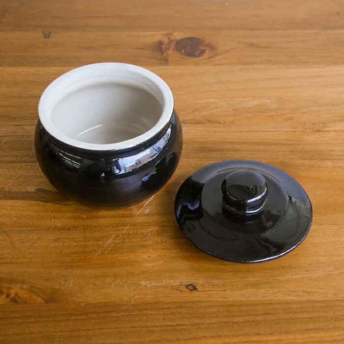 えんける道具店　加藤さんのつくる甕（かめ）　2合　黒