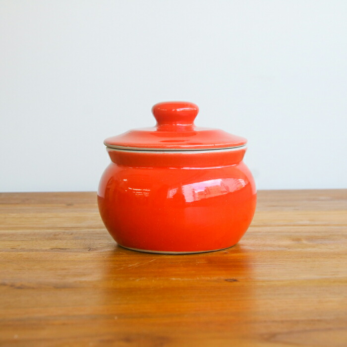 えんける道具店　加藤さんのつくる甕（かめ）　2合　赤