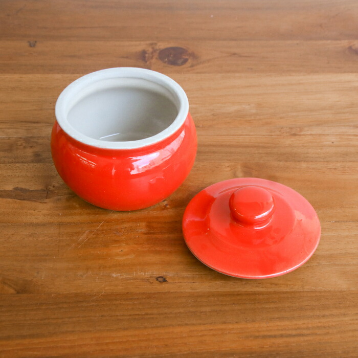 えんける道具店　加藤さんのつくる甕（かめ）　2合　赤