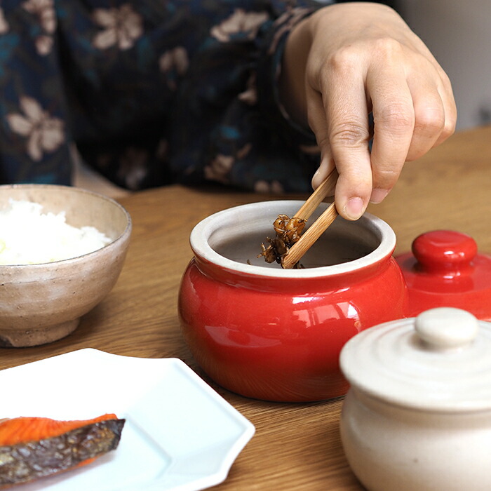 えんける道具店　加藤さんのつくる甕（かめ）　2合　赤