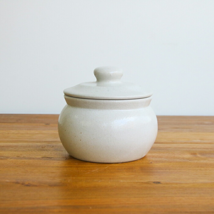 えんける道具店　加藤さんのつくる甕（かめ）　2合　白