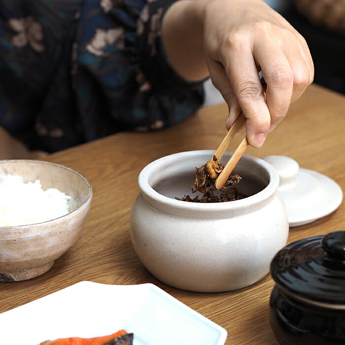 えんける道具店　加藤さんのつくる甕（かめ）　2合　白