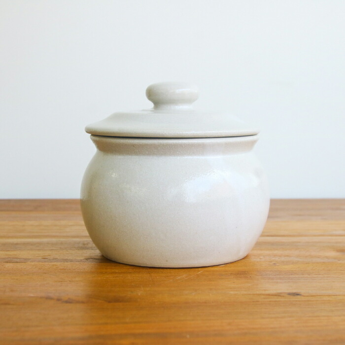 えんける道具店　加藤さんのつくる甕（かめ）　3合　白