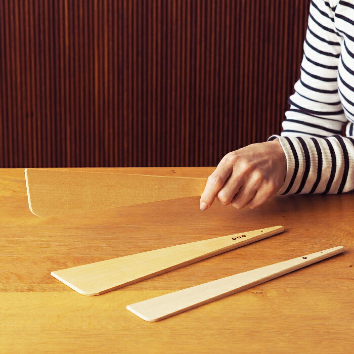 ■【プロキッチンオリジナル】いちょうの三角木べら　3本セット　/　PROKITCHEN