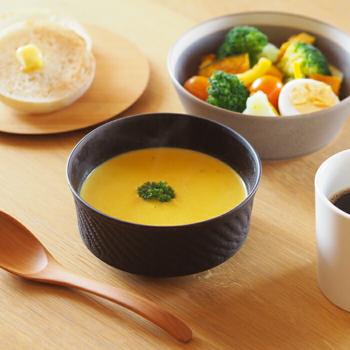 我戸幹男商店　欅　加飾取椀　ビリ筋　Black