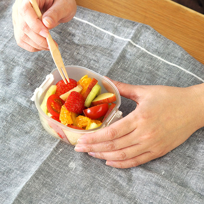 ジェルクール　plus　ドーム　S　300ml　クリアランチボックス　ミルクホワイト　/　GEL-COOL