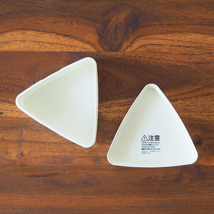 ■【2個セット】ジェルクール　triangle　おにぎりケース　ミルクホワイト　/　GEL-COOL