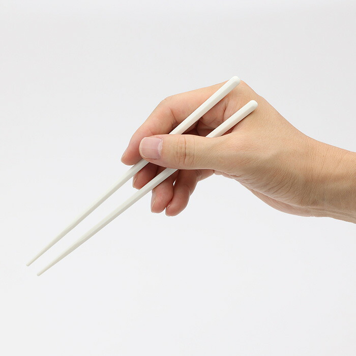 ジェルクール　STICK　箸セット　19cm　ミルクホワイト　/　GEL-COOL