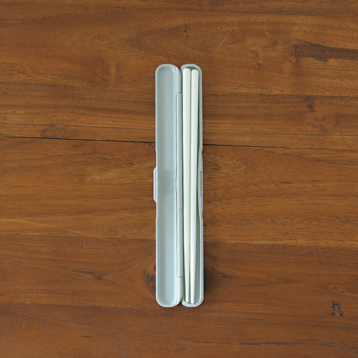 ジェルクール　STICK　箸セット　19cm　オイスターグレー　/　GEL-COOL