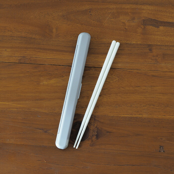 ジェルクール　STICK　箸セット　19cm　オイスターグレー　/　GEL-COOL
