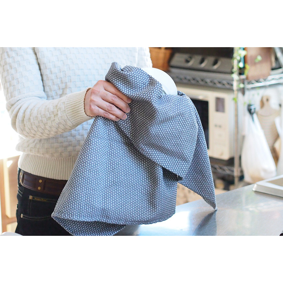 ジョージ・ジェンセン・ダマスク　ティータオル　50×80cm　EGYPT　フリント　/　GEORG　JENSEN　DAMASK