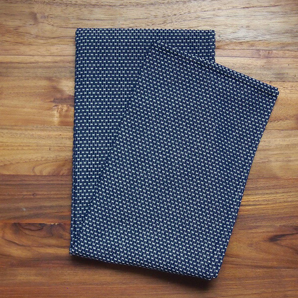 ジョージ・ジェンセン・ダマスク　ティータオル　50×80cm　EGYPT　ディープブルー　/　GEORG　JENSEN　DAMASK