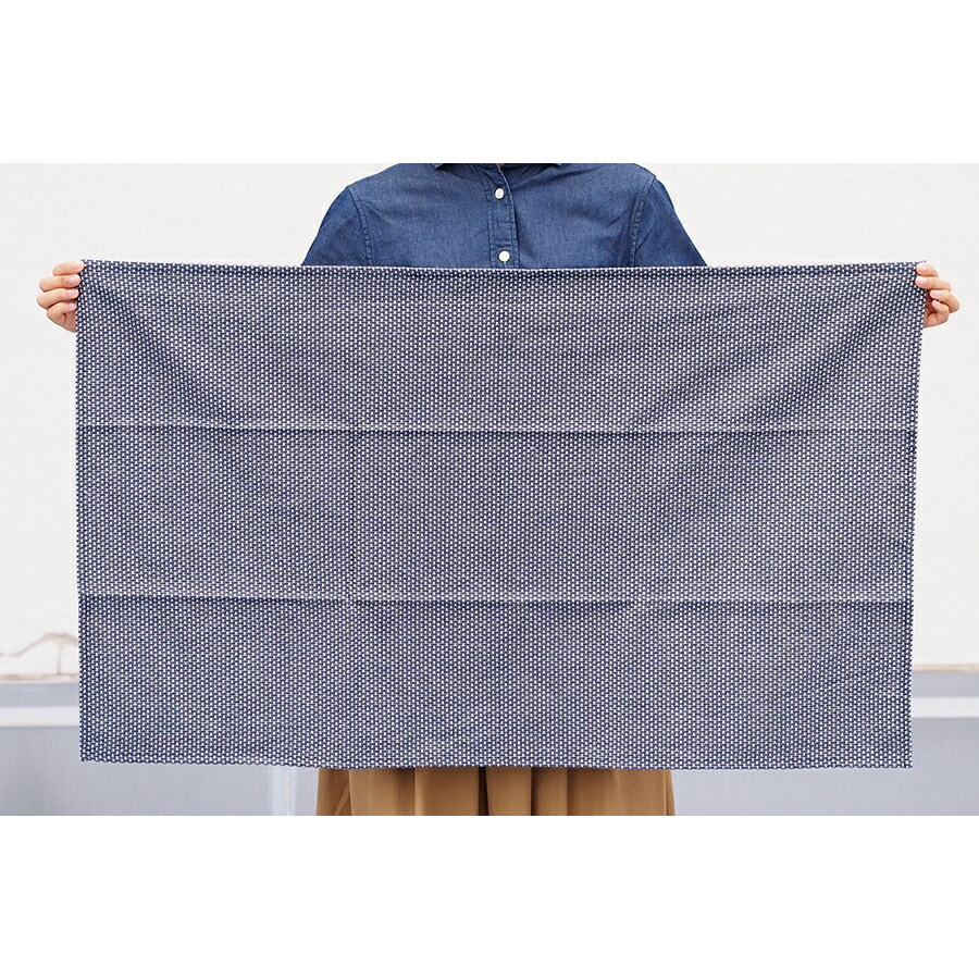 ジョージ・ジェンセン・ダマスク　ティータオル　50×80cm　EGYPT　ブルーシルバー　/　GEORG　JENSEN　DAMASK