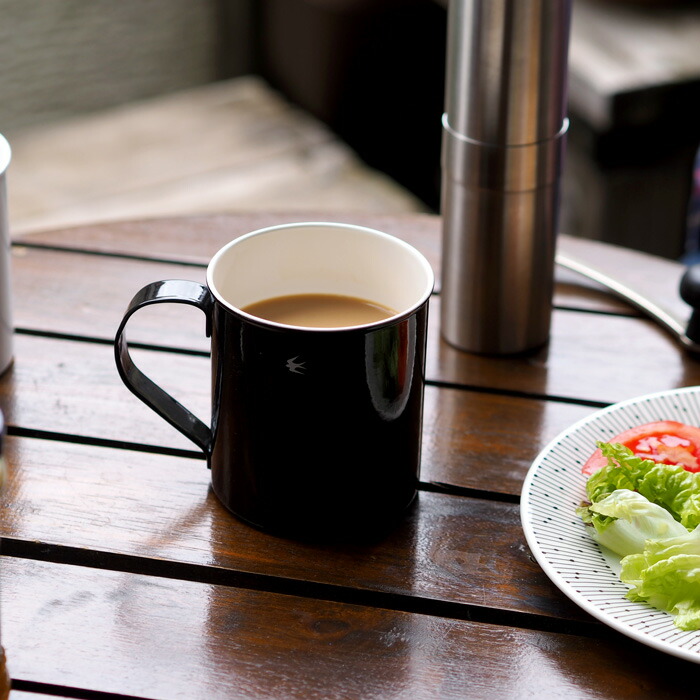 ツバメ　ホーローマグ　L　ブラック　/　GLOCAL STANDARD PRODUCTS