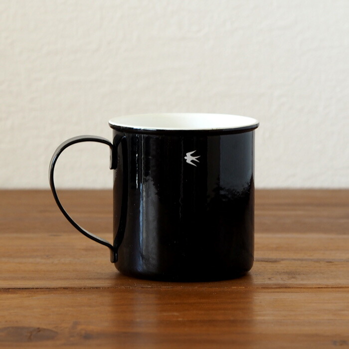 ツバメ　ホーローマグ　M　ブラック　/　GLOCAL STANDARD PRODUCTS