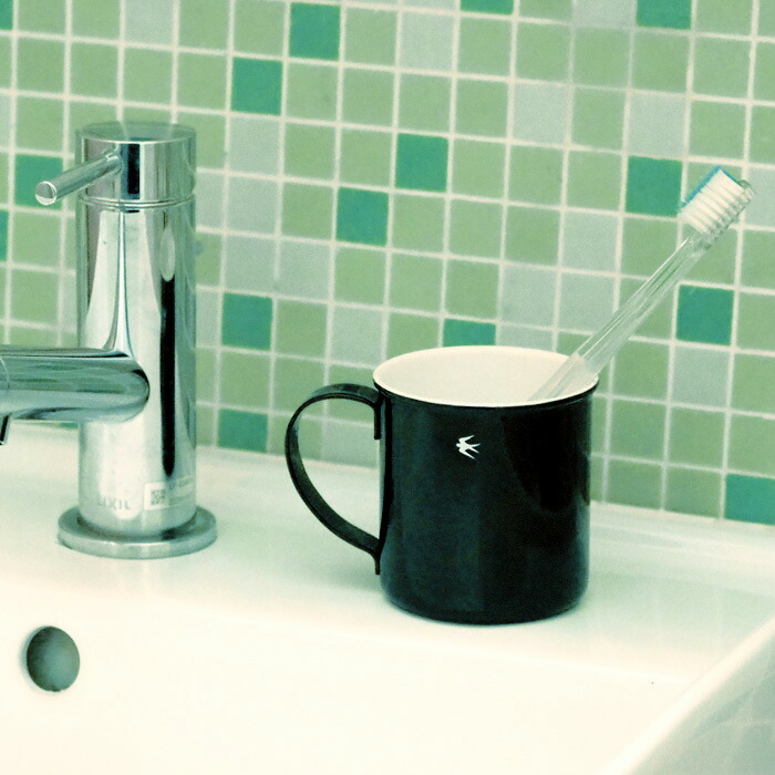 ツバメ　ホーローマグ　M　ブラック　/　GLOCAL STANDARD PRODUCTS