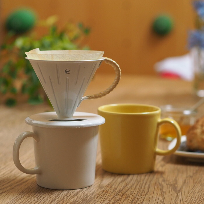 ツバメ　ラタン　ドリッパー（1～2杯用）ホワイト　/　GLOCAL STANDARD PRODUCTS