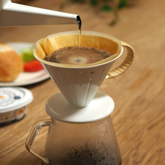 ツバメ　ラタン　ドリッパー（3～4杯用）ホワイト　/　GLOCAL STANDARD PRODUCTS