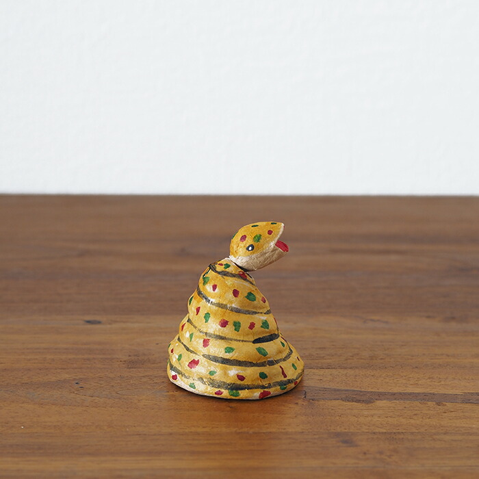 高橋はしめ工房　首振り仙台張子　干支シリーズ　巳（へび）