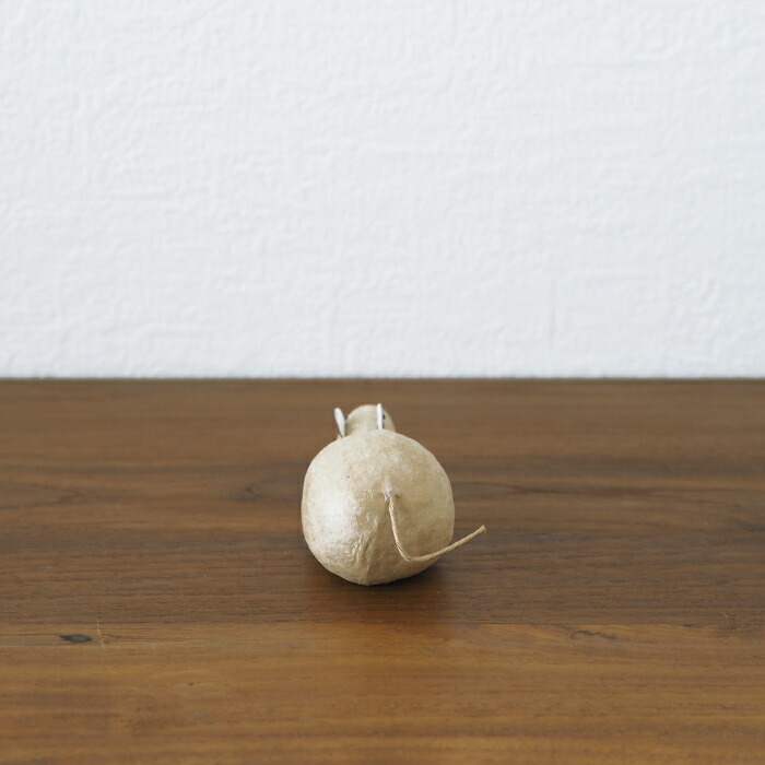 高橋はしめ工房　首振り仙台張子　干支シリーズ　子（ねずみ）