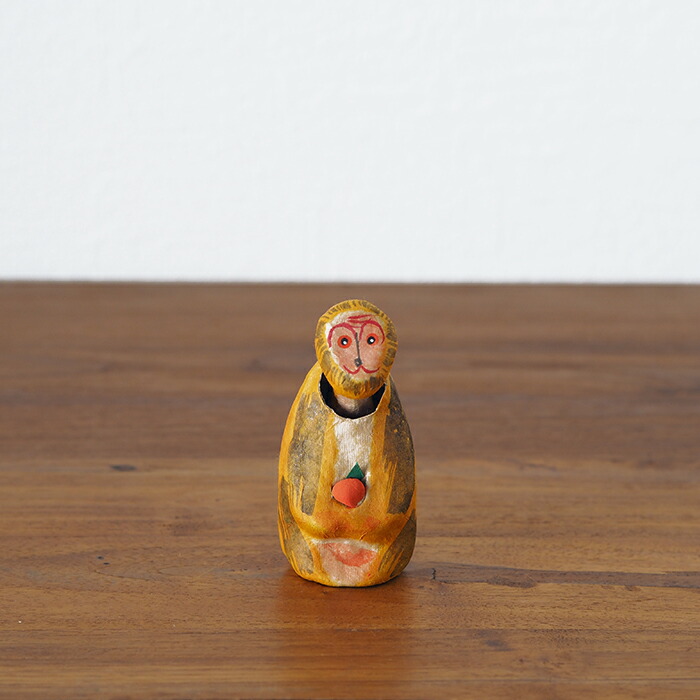 高橋はしめ工房　首振り仙台張子　干支シリーズ　申（さる）