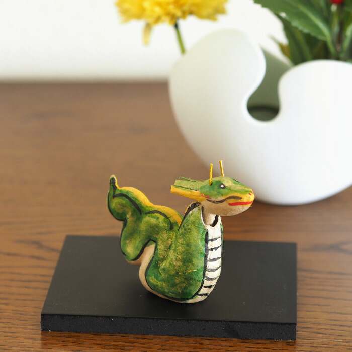 高橋はしめ工房　首振り仙台張子　干支シリーズ　辰（たつ）