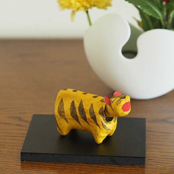 高橋はしめ工房　首振り仙台張子　干支シリーズ　寅（とら）