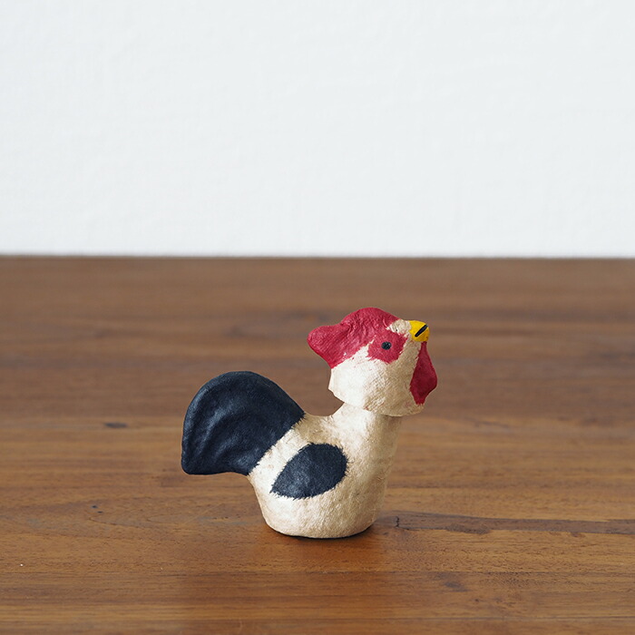 高橋はしめ工房　首振り仙台張子　干支シリーズ　酉（とり）