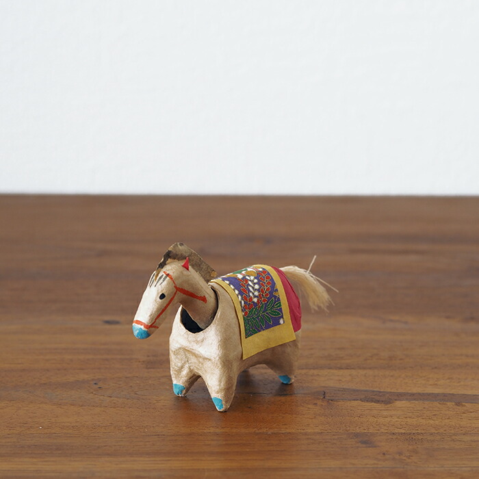 高橋はしめ工房　首振り仙台張子　干支シリーズ　午（うま）