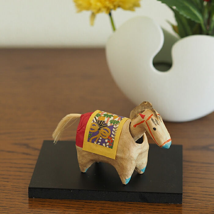 高橋はしめ工房　首振り仙台張子　干支シリーズ　午（うま）