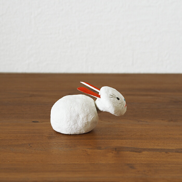高橋はしめ工房　首振り仙台張子　干支シリーズ　卯（うさぎ）