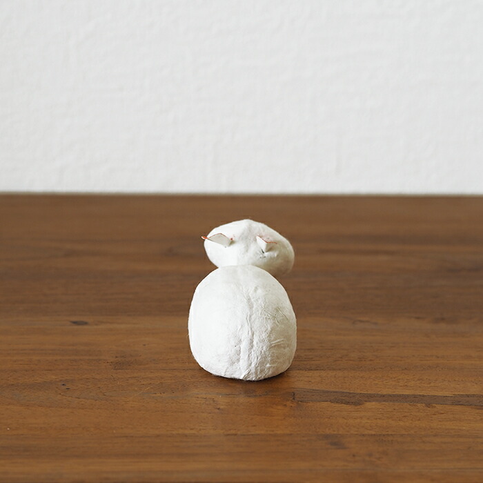 高橋はしめ工房　首振り仙台張子　干支シリーズ　卯（うさぎ）