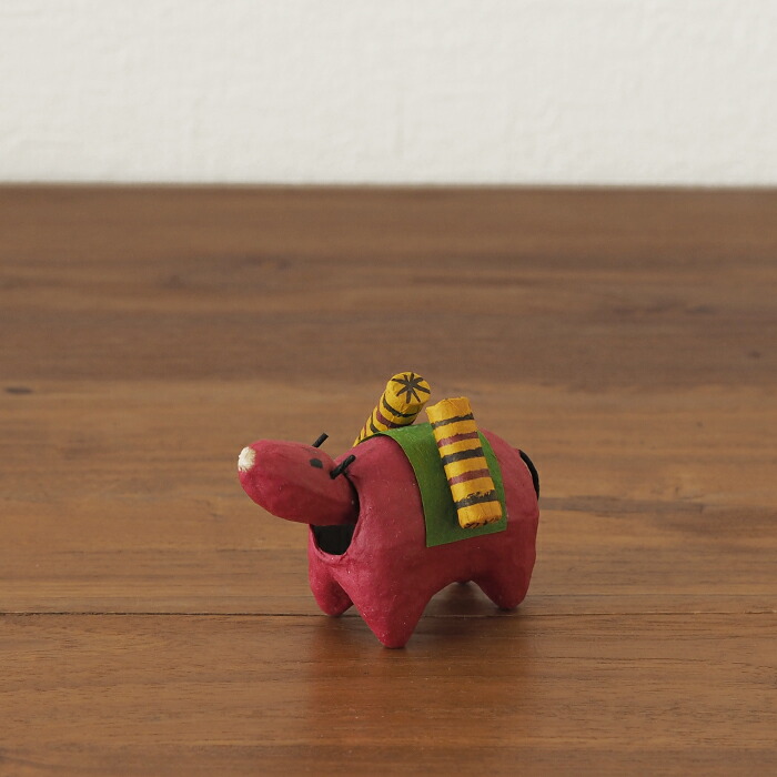 高橋はしめ工房　首振り仙台張子　干支シリーズ　丑（うし）