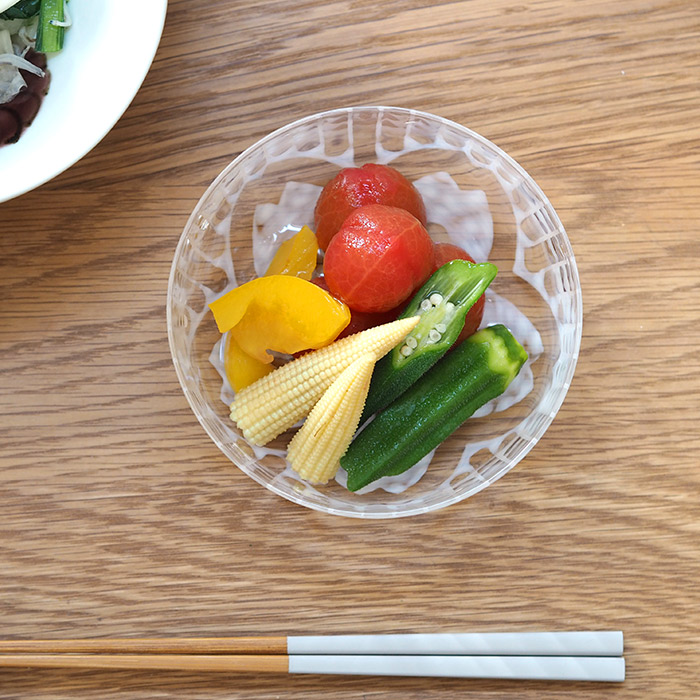 廣田硝子　TOWA　大正浪漫　鉢　桜　※