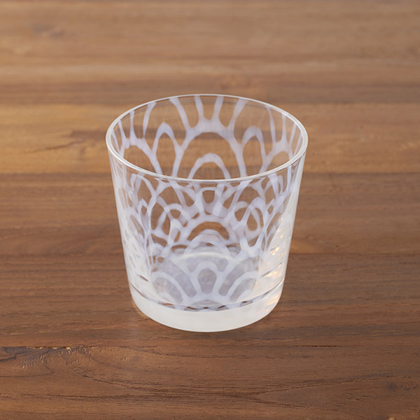 廣田硝子　大正浪漫　そば猪口　波