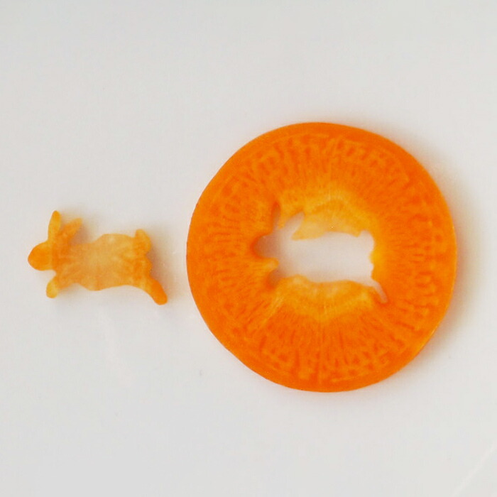 抜き型　うさぎ　横　小小