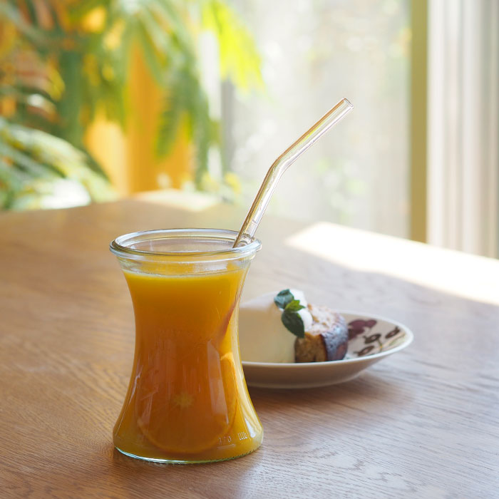 ハルム　ガラスストロー　ストレート＆カーブ　6本セット　/　HALM