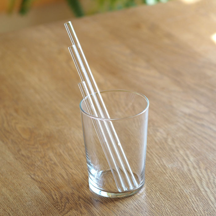 ハルム　ガラスストロー　ストレート　6本セット　/　HALM