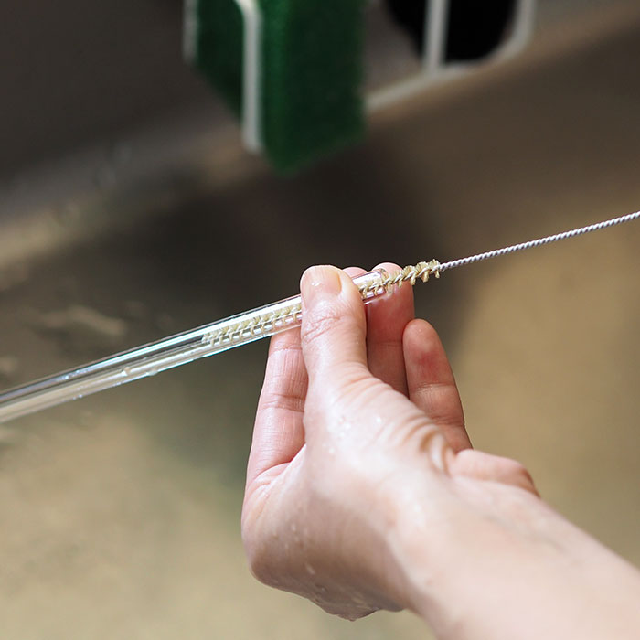 ハルム　ガラスストロー　ストレート　2本セット　20cm 　/　HALM